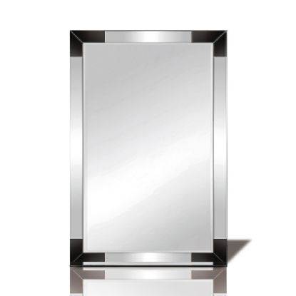 IM60818  Emerson Black Corner Detailed Mirror *COLLECTION ONLY* (16kg)